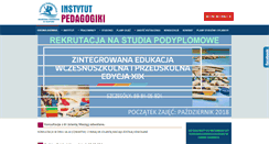 Desktop Screenshot of pedagogika.apsl.edu.pl