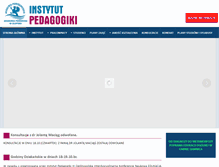 Tablet Screenshot of pedagogika.apsl.edu.pl