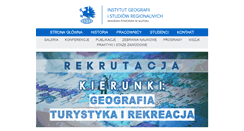 Desktop Screenshot of geografia.apsl.edu.pl